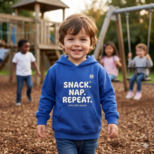 Load image into Gallery viewer, Snack. Nap. Repeat. Toddler Hoodie - iT'S A LDN FiNG.