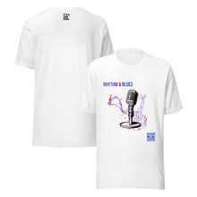 Load image into Gallery viewer, ๐ถ QR-ATED - Rhythm & Blues Tee โ A-side Dance / B-side Soothe Adult Unisex T-shirt - iT'S A LDN FiNG.