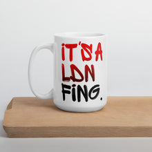 Load image into Gallery viewer, Signature Red Printed Ceramic Drinking Mug - iT'S A LDN FiNG.