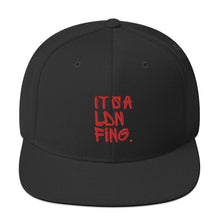 Load image into Gallery viewer, Signature Red Embroidered Unisex Snapback Cap - iT'S A LDN FiNG.