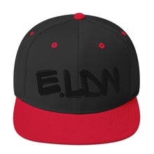 Load image into Gallery viewer, E.LDN Signature Black Snapback – Bold Embroidered, Unisex - iT'S A LDN FiNG.