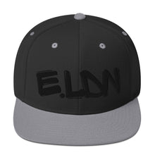 Load image into Gallery viewer, E.LDN Signature Black Snapback – Bold Embroidered, Unisex - iT'S A LDN FiNG.