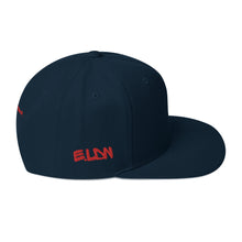 Load image into Gallery viewer, E.LDN Side Red Embroidered Snapback Cap – Unisex - iT'S A LDN FiNG.