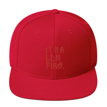 Load image into Gallery viewer, Signature Red Embroidered Unisex Snapback Cap - iT'S A LDN FiNG.