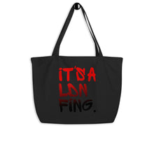 Load image into Gallery viewer, Signature Printed Large Eco Tote Bag - iT'S A LDN FiNG.