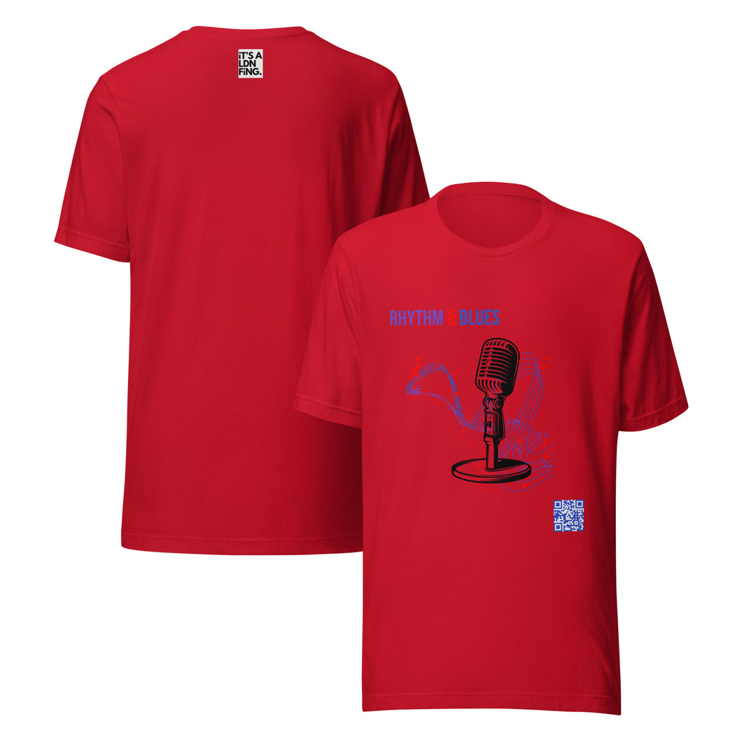 🎶 QR-ATED - Rhythm & Blues Tee – A-side Dance / B-side Soothe Adult Unisex T-shirt - iT'S A LDN FiNG.