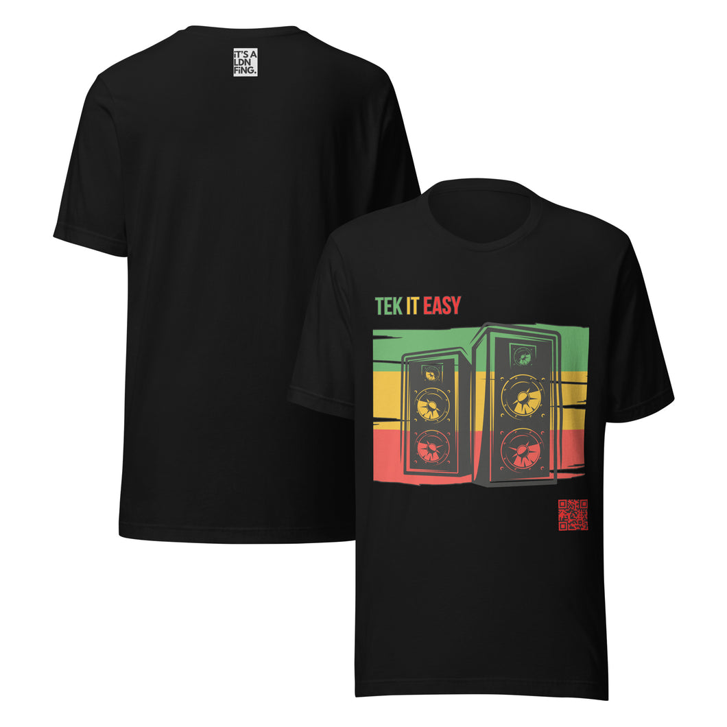 🌴 QR-ATED - Take It Easy Tee – A-side Wind Up / B-side Wind Down Adult Unisex T-shirt - iT'S A LDN FiNG.