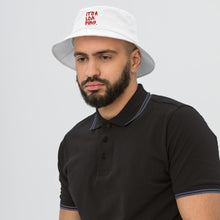 Load image into Gallery viewer, Signature Red Embroidered Unisex Old School Bucket Hat
