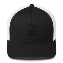 Load image into Gallery viewer, Signature Black Embroidered Unisex Trucker Cap
